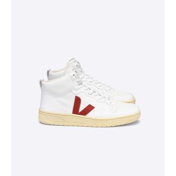 παπουτσια ανδρικα Veja V-10 CWL High Top ασπρα | GR 285FDN